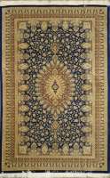 Ковёр 1,34х2,05 Ghom Medallion(GOLD WASH ORIG.) TABARI 236902 1 млн. уз. шёлк осн. шёлк blue/red Иран