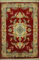 Ковёр 0,60х0,91 Tabriz Medallion BENAM 234937 500000 уз шерсть+шёлк осн. хлопок red/beige Иран