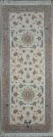Ковёр 0,93х2,24 Tabriz Afshan 50R NOVINFAR 238264 500000 уз шерсть+шёлк осн. хлопок beige/cream Иран