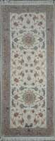 Ковёр 0,93х2,24 Tabriz Afshan 50R NOVINFAR 238264 500000 уз шерсть+шёлк осн. хлопок beige/cream Иран