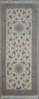 Ковёр 0,94х2,30 Tabriz Afshan 50R NOVINFAR 238263 500000 уз шерсть+шёлк осн. хлопок beige/cream Иран