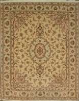 Ковёр 2,07х2,56 Tabriz Medallion TARAGHI 290010 500000 уз шерсть+шёлк осн. хлопок beige/cream Иран