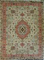 Ковёр 2,49х3,49 Tabriz Medallion BENAM 233660 500000 уз шерсть+шёлк осн. хлопок cream/pink Иран