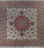 Ковёр 3,01х3,05 Tabriz Medallion НС-566 500000 уз шерсть+шёлк осн. хлопок cream/copper Иран